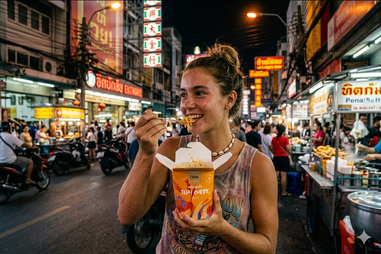 Sandra come Thai Curry en Bangkok